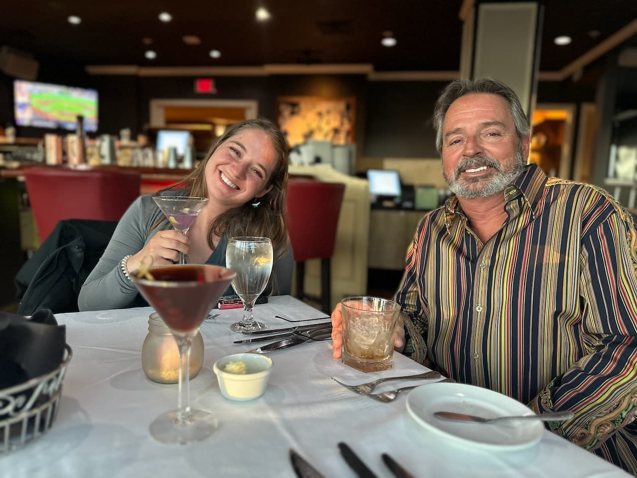 Celebrating Kasey’s 60th birthday with top-of-the-mountain views at a local steakhouse