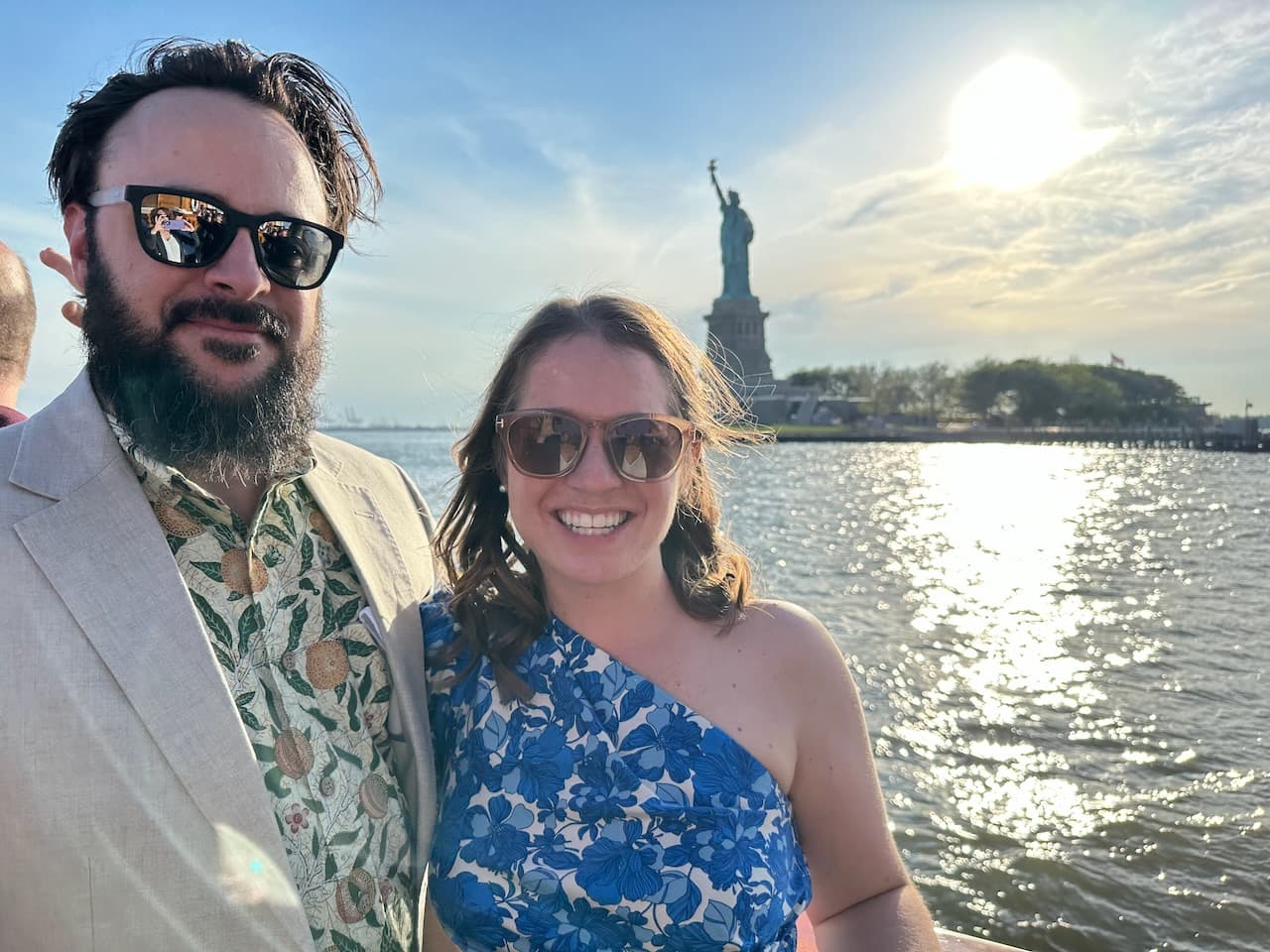 Aboard a sunset cruise in New York City as we closed out celebrating Caitlin and Turner’s nuptials