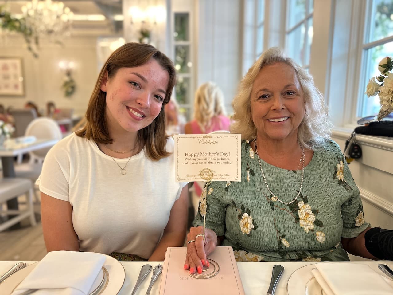 Afternoon tea to celebrate Ellie’s graduation and a belated Mother’s Day for Carol