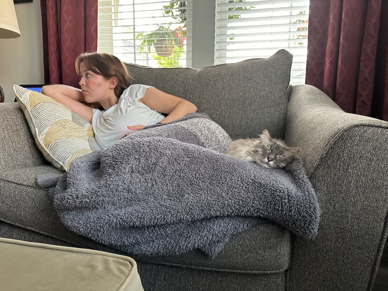 BlueBell, always the first to adjust to new surroundings, and her cousin, Ellie