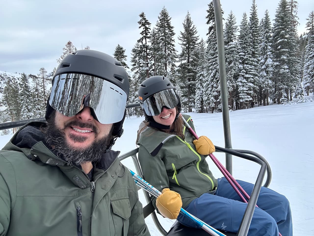 Christmas day skiing at Kirkwood
